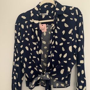Reformation tie-front blouse! Purchased from a vintage store; like-new quality.